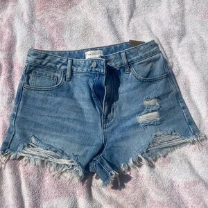 high rise loose pacsun denim shorts